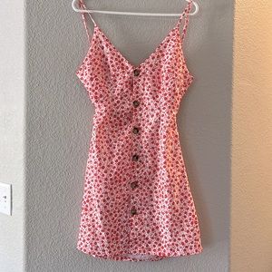 Floral button down dress